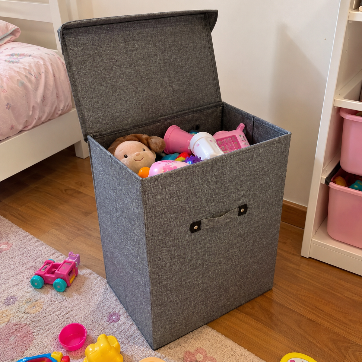 Fabric Storage Box – Grey