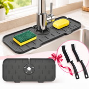 Silicone Faucet Draining Mat+ Narrow Corner Cleaning Brush (gift)
