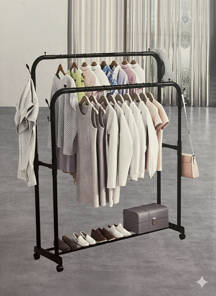 استاند ملابس مزدوج