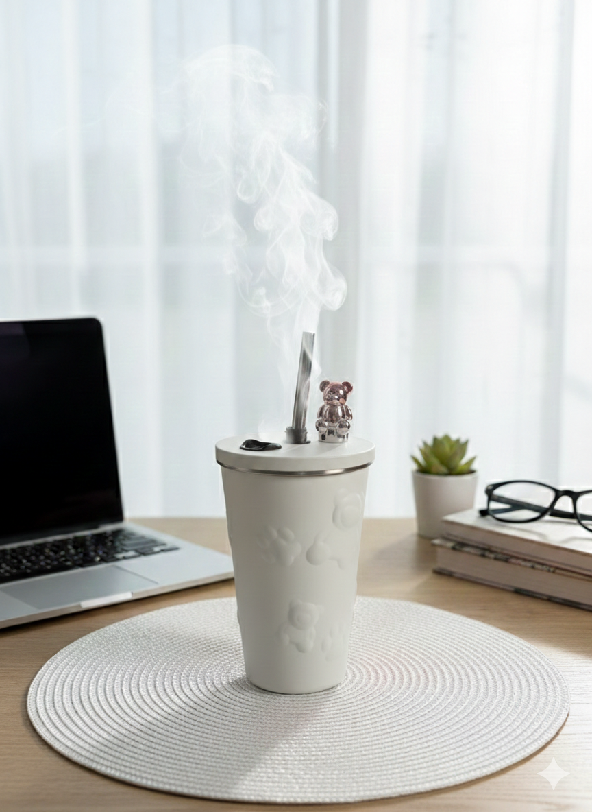 كوب استيل ابيض