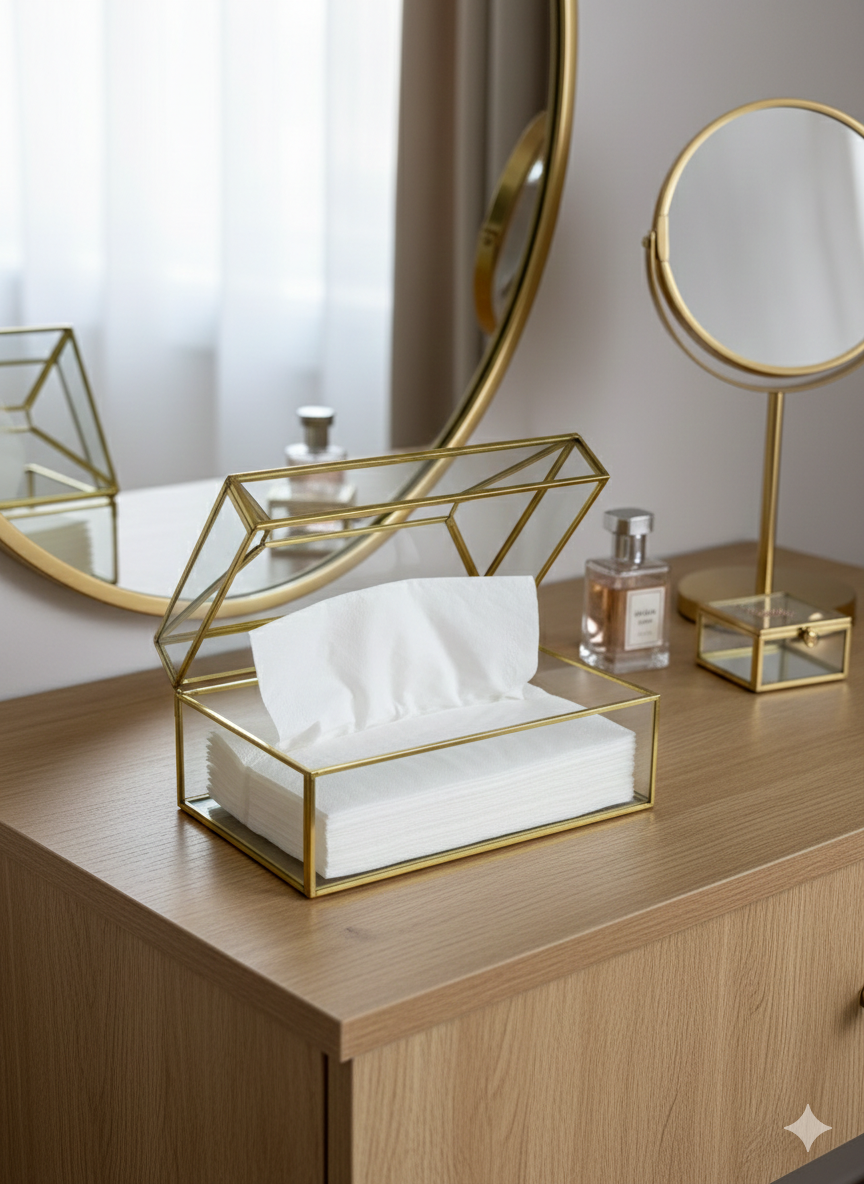 حامل مناديل زجاج