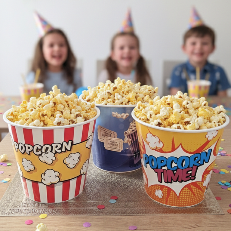 Popcorn Boxes for Snacks and Candy (3 pieces)