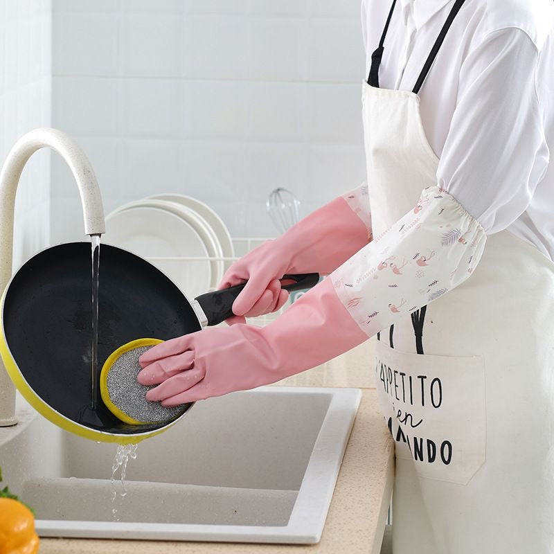 "Pair of Long Sleeve Dishwashing Gloves