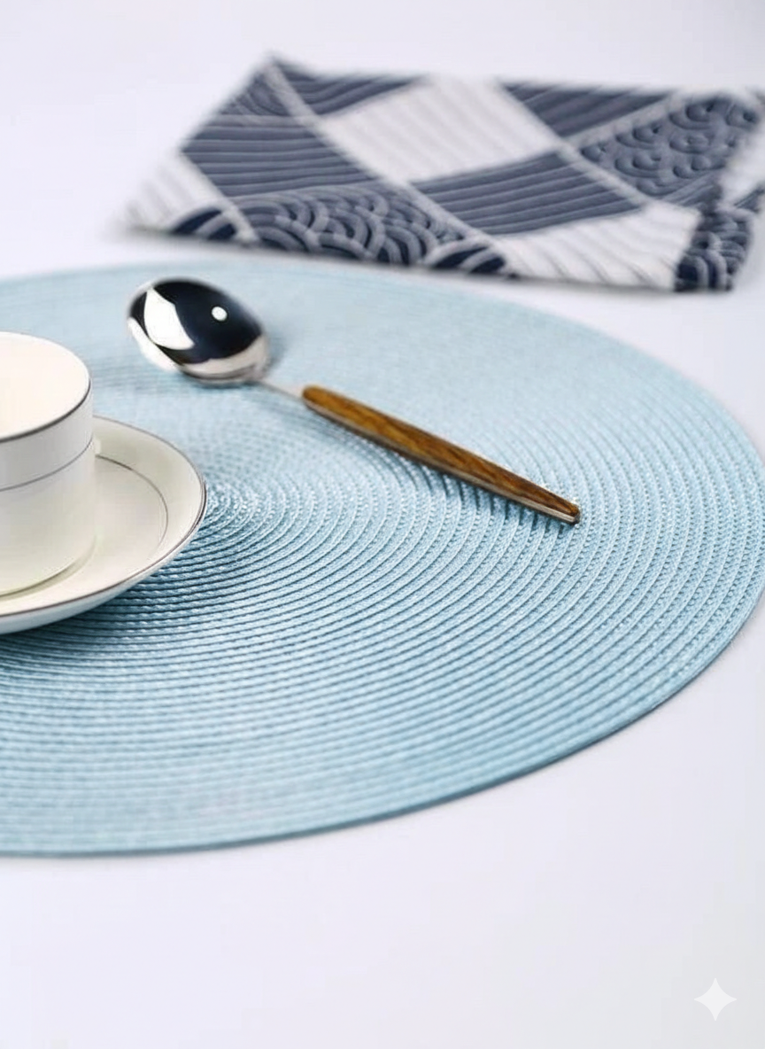 طقم كوسترز قماش لبني