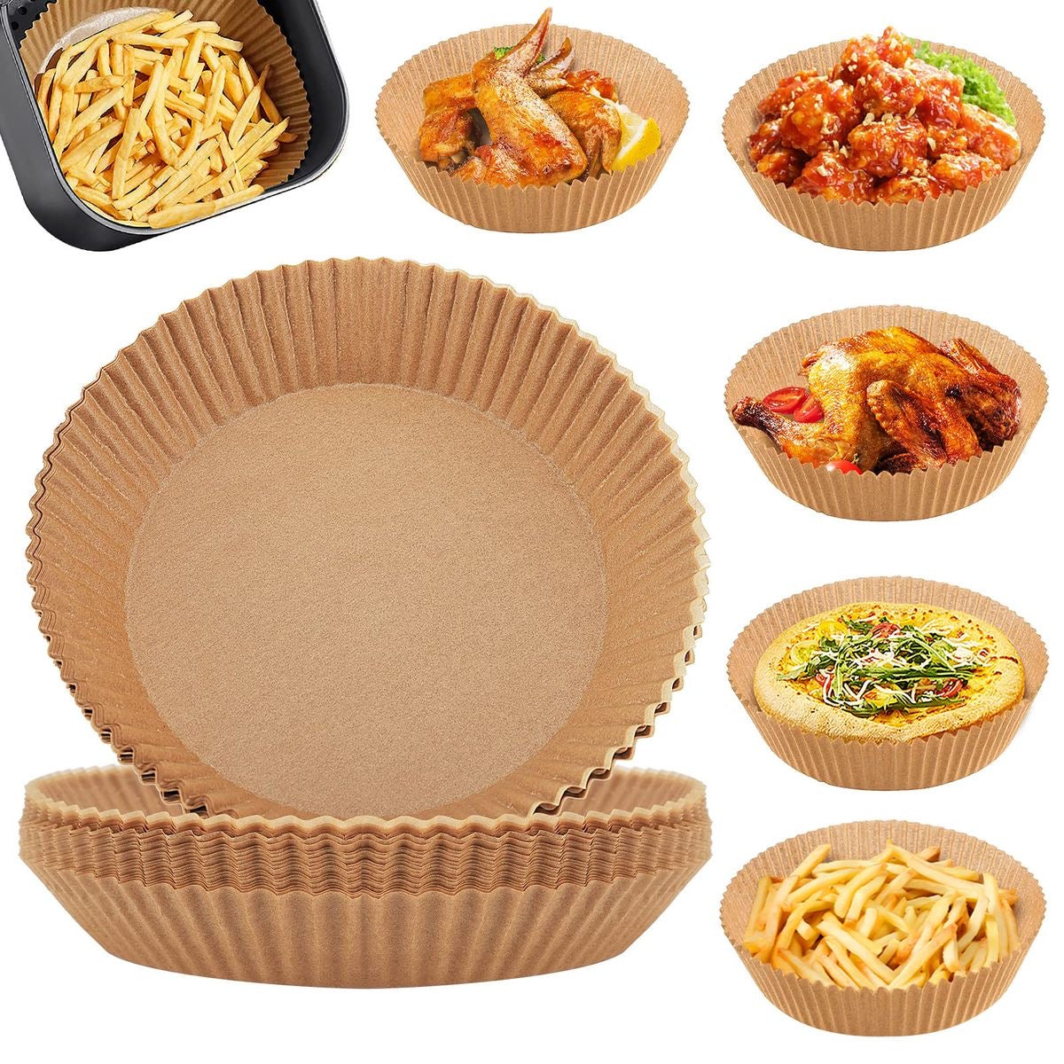 Air fryer paper healthy and nonstick small size (buy 1 get 1 free)