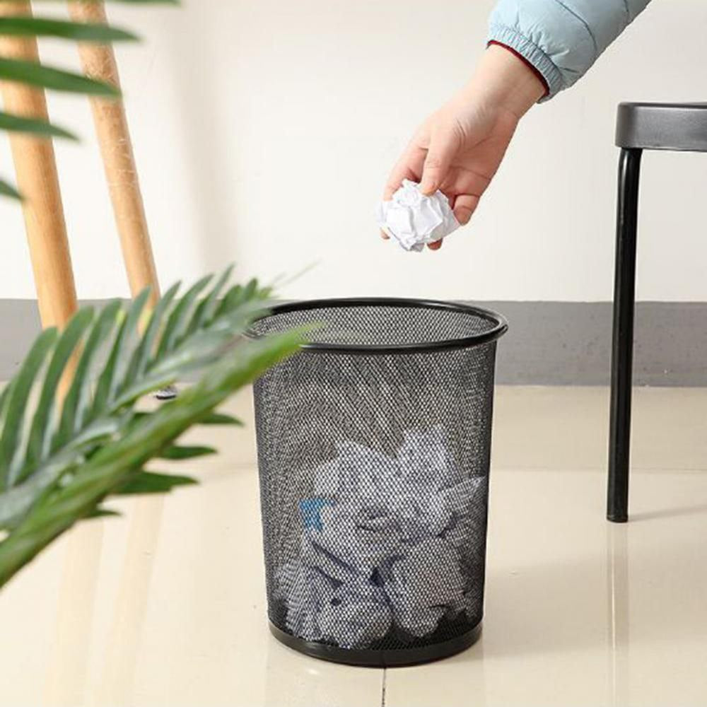 (2 pieces) Waste Basket Metal