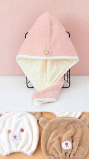 فوطة ميكروفيبر للشعر + بونية ميكروفيبر