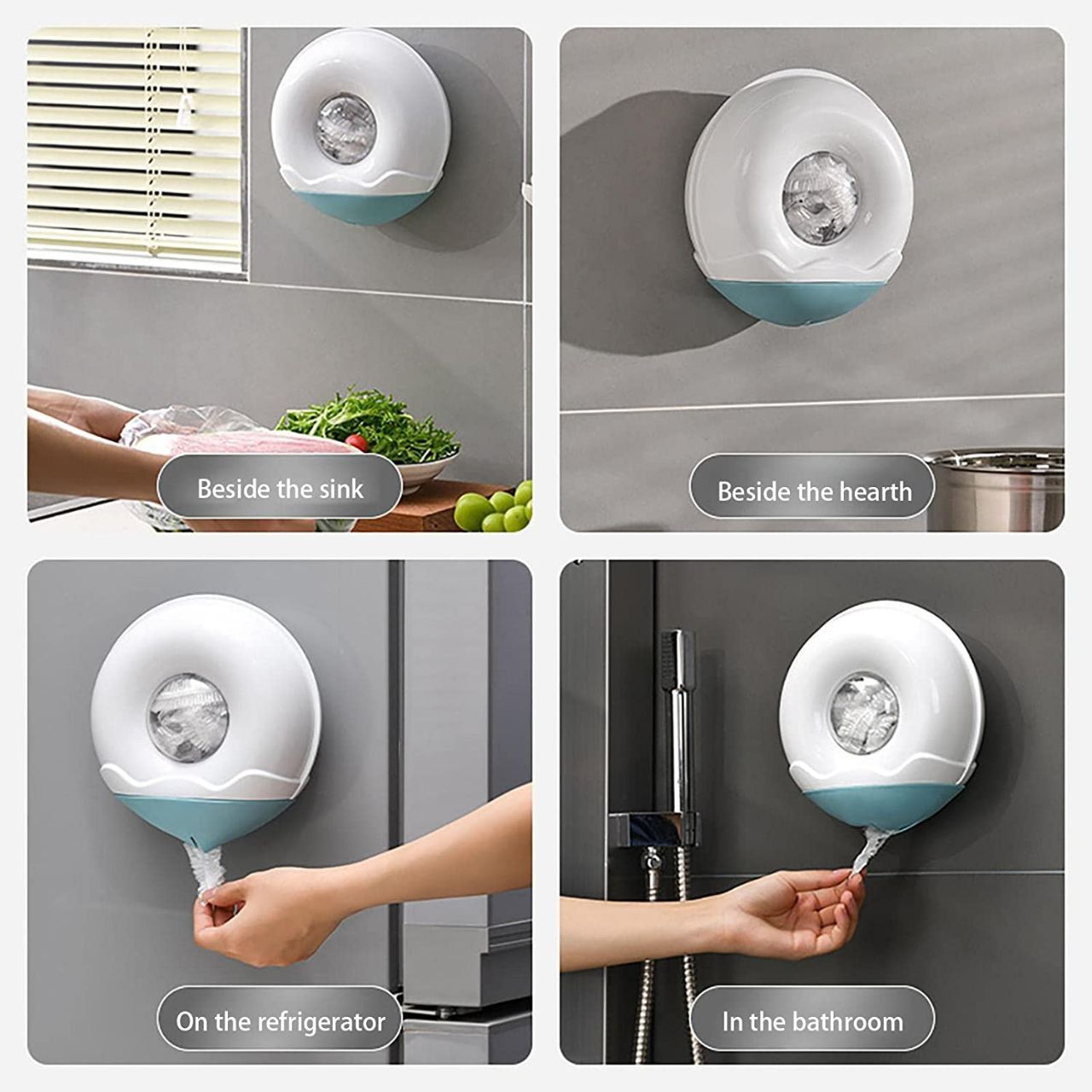 حامل اكياس + مجموعتين اكياس استريتش (gift)