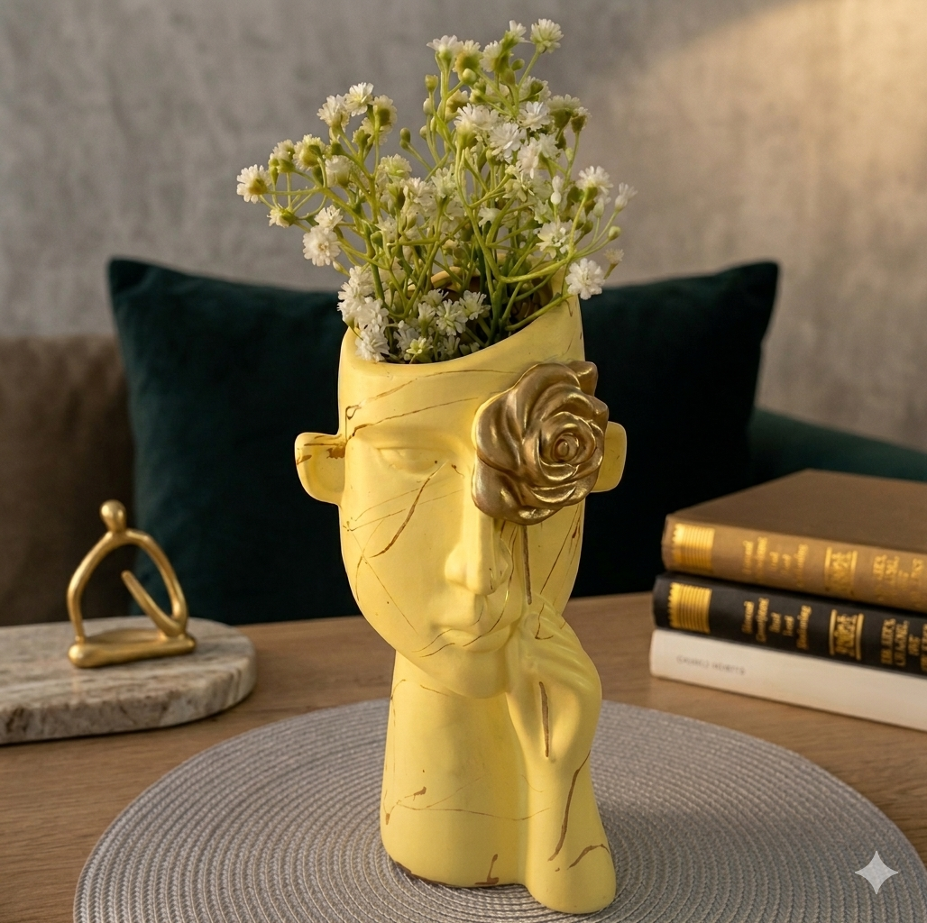 Pure Form Face Vase