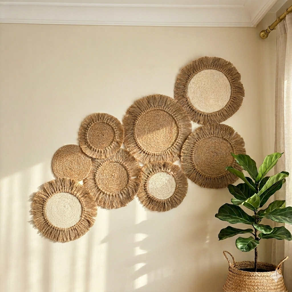 8-Piece Handmade Macrame Wall Art Set