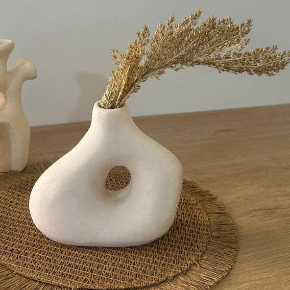 Beige Pottery vase