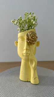 V018 فازة بولى ريزن شكل وجهه