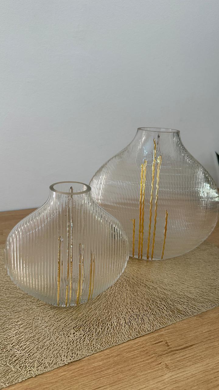 V006 طقم فازة كريستال